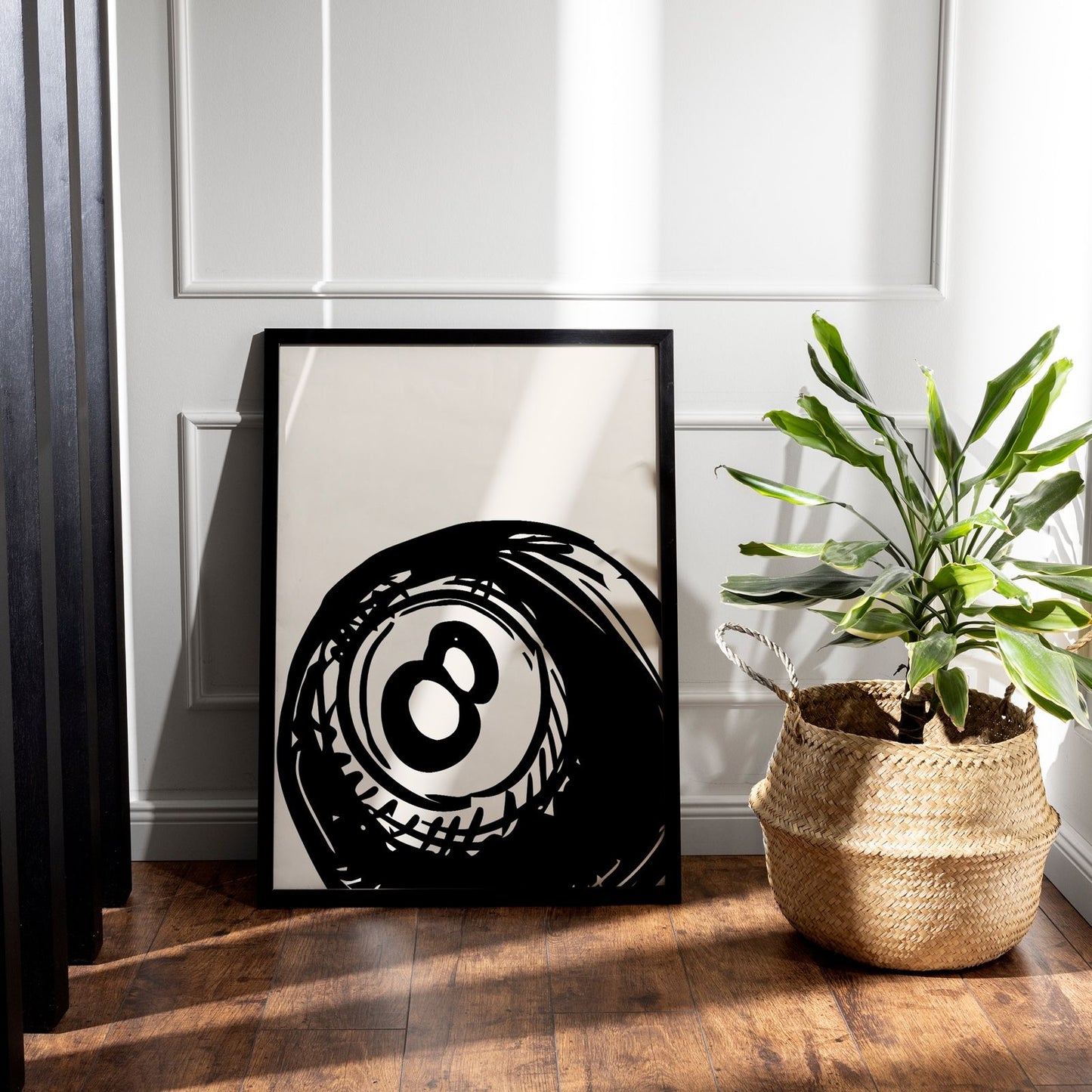 Lucky in Love Wall Art Set – Modern Black & White Trio