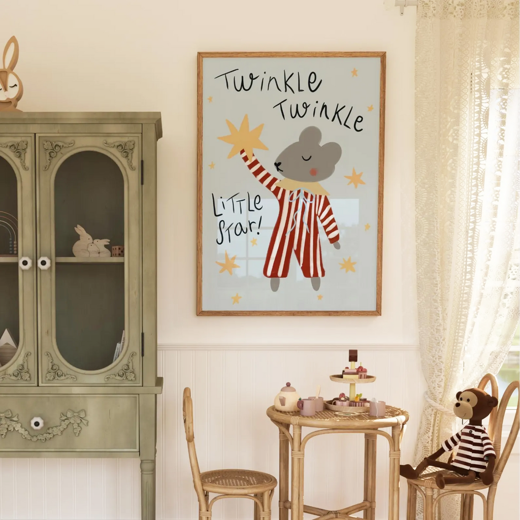 Twinkle Twinkle – Bedtime Nursery Rhyme Print