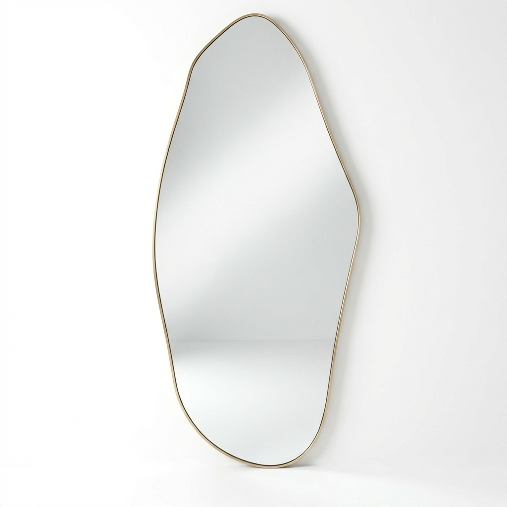 Rosa Freeform Minimalist Mirror for Modern Spaces