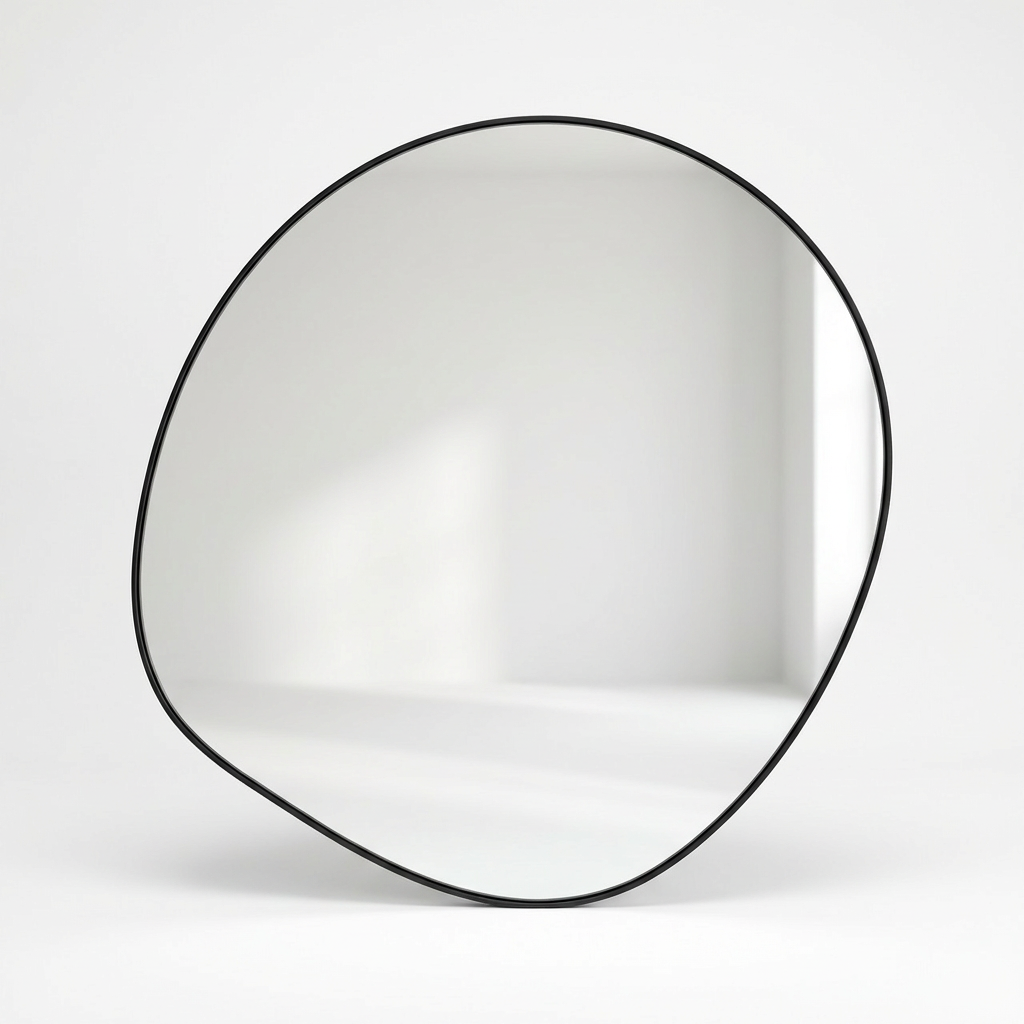 Willie Modern Round Wall Mirror for Minimalist Spaces