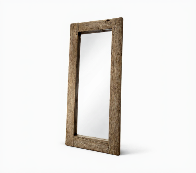 Thea Rustic Full-Length Wooden Mirror - Natural