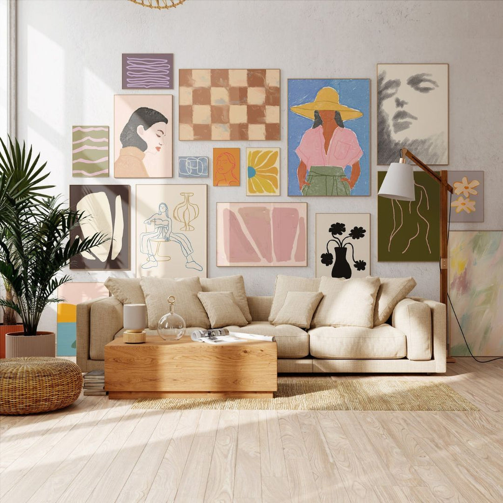 Warm Color Gallery Wall Set - Mix & Match