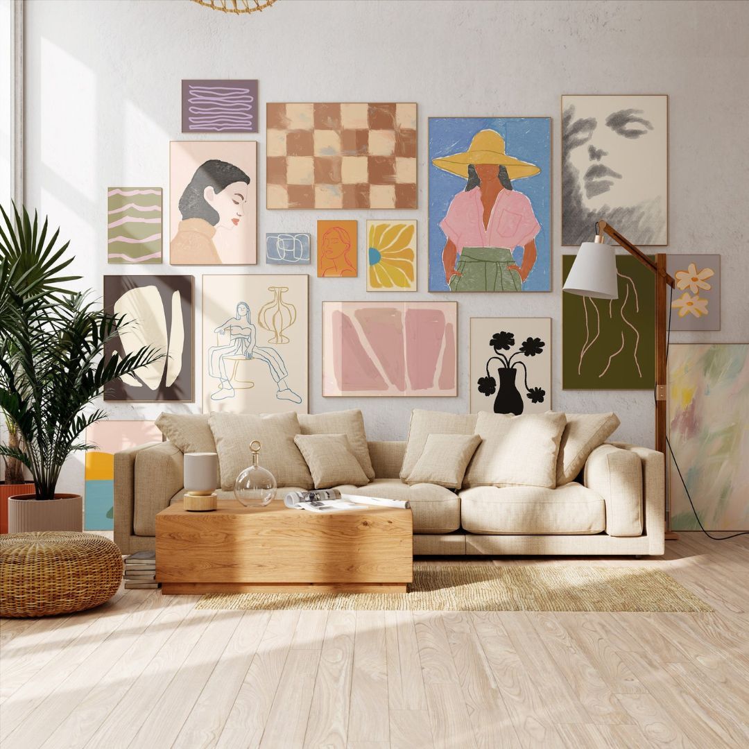 Warm Color Gallery Wall Set - Mix & Match