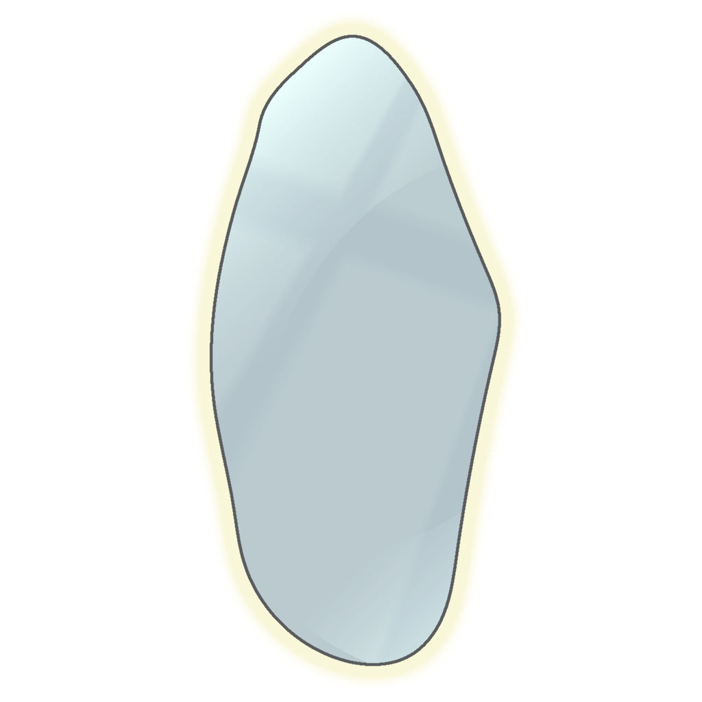 Rosa Freeform Minimalist Mirror for Modern Spaces