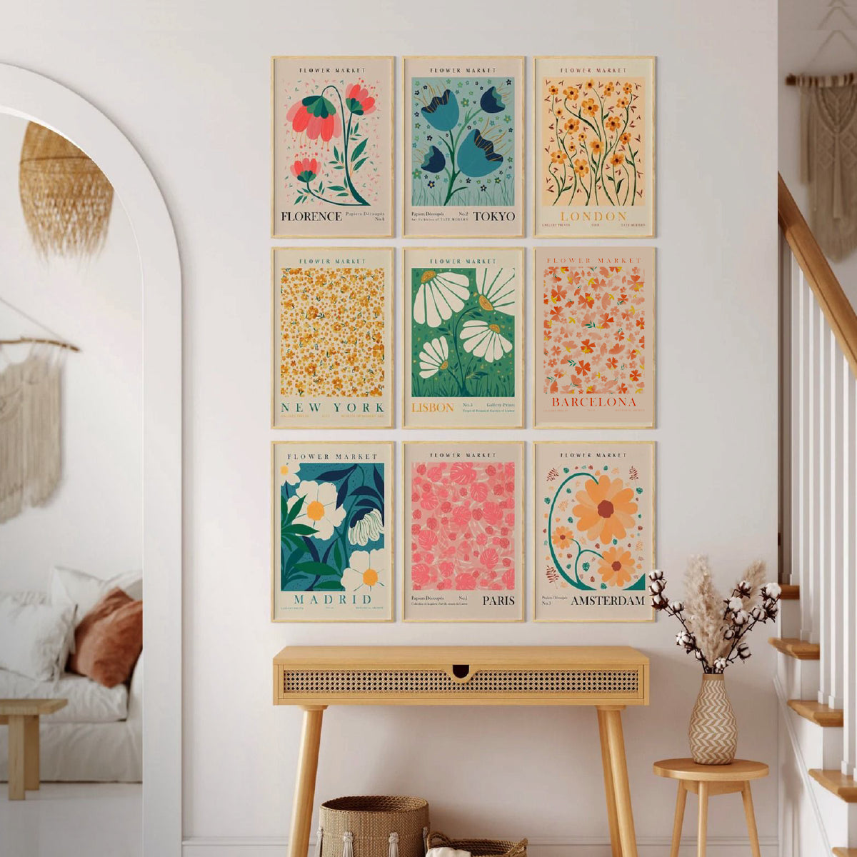 Vintage Floral Poster Set – Classic Wall Art Collection 