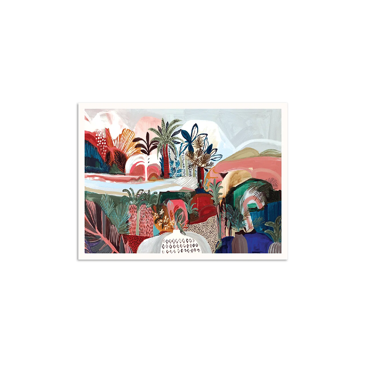 Modern Tropical Oasis Art - Bold Artistic Wall Print