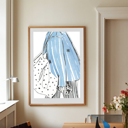 Chic Strides – Fashion Sketch Wall Art