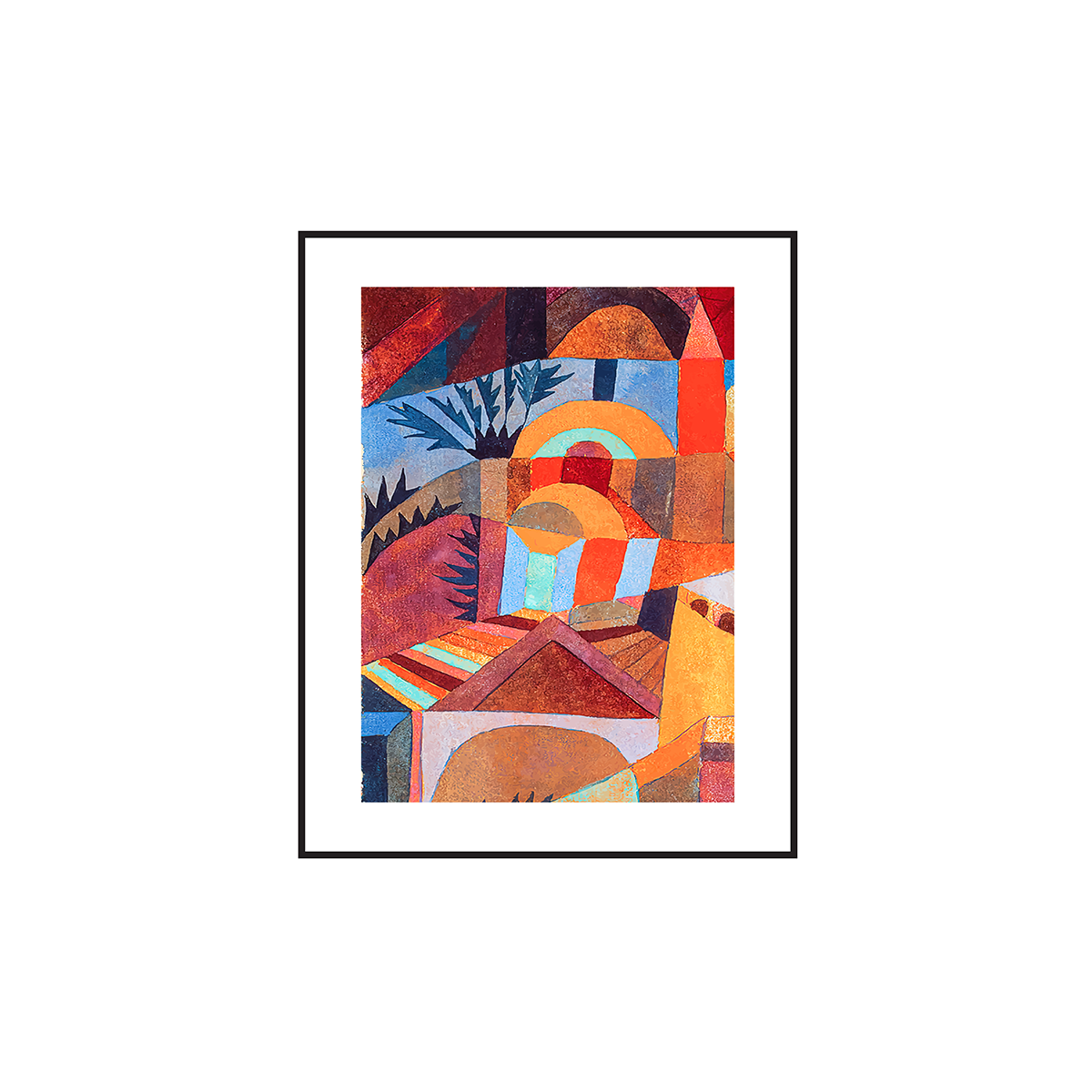 Temple Gardens Paul Klee Reproduction - Wall Art Print