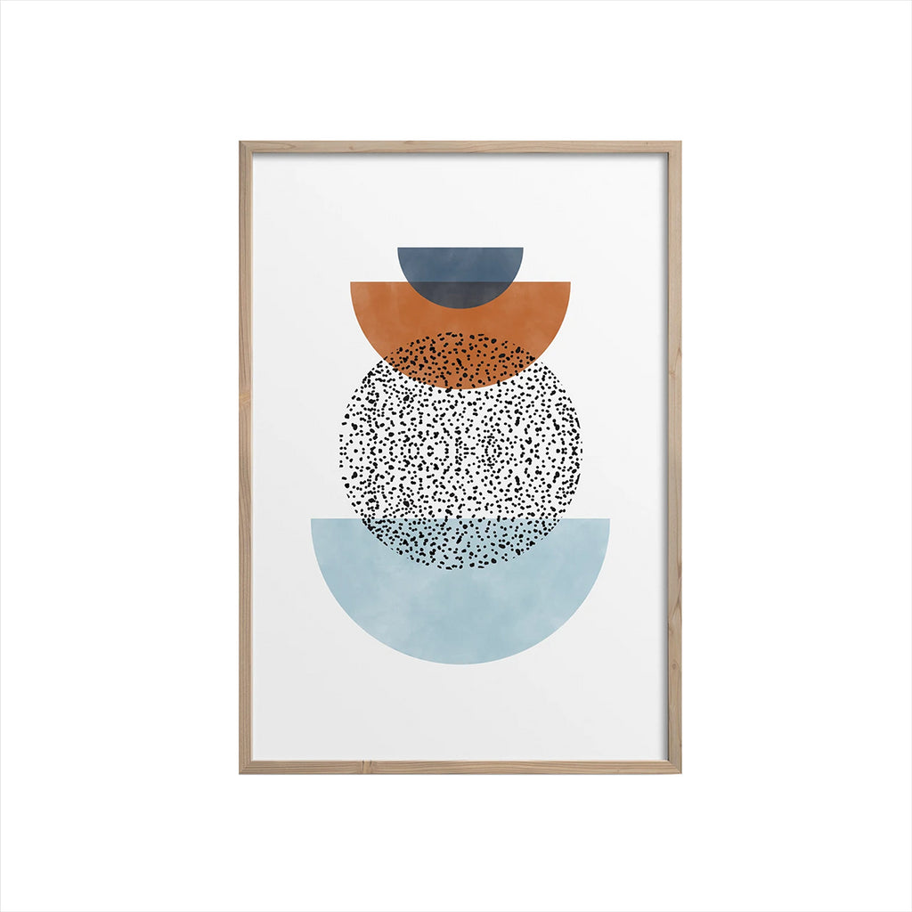 Semi Circles Geometric Print