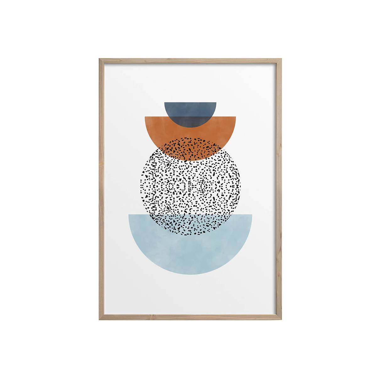 Semi Circles Geometric Print