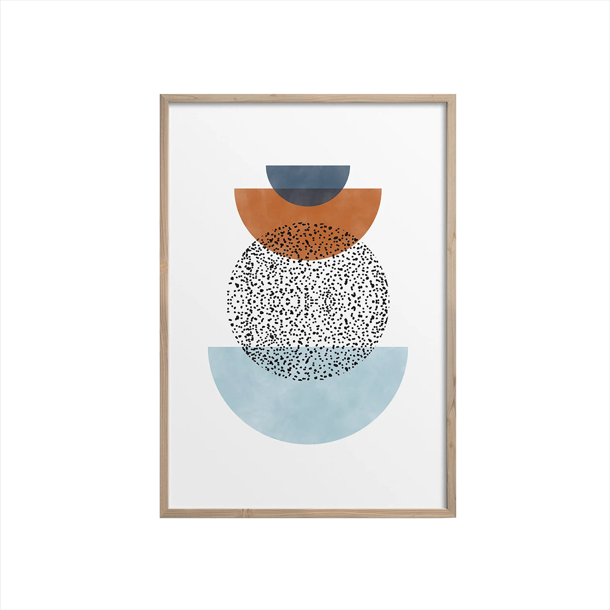 Semi Circles Geometric Print