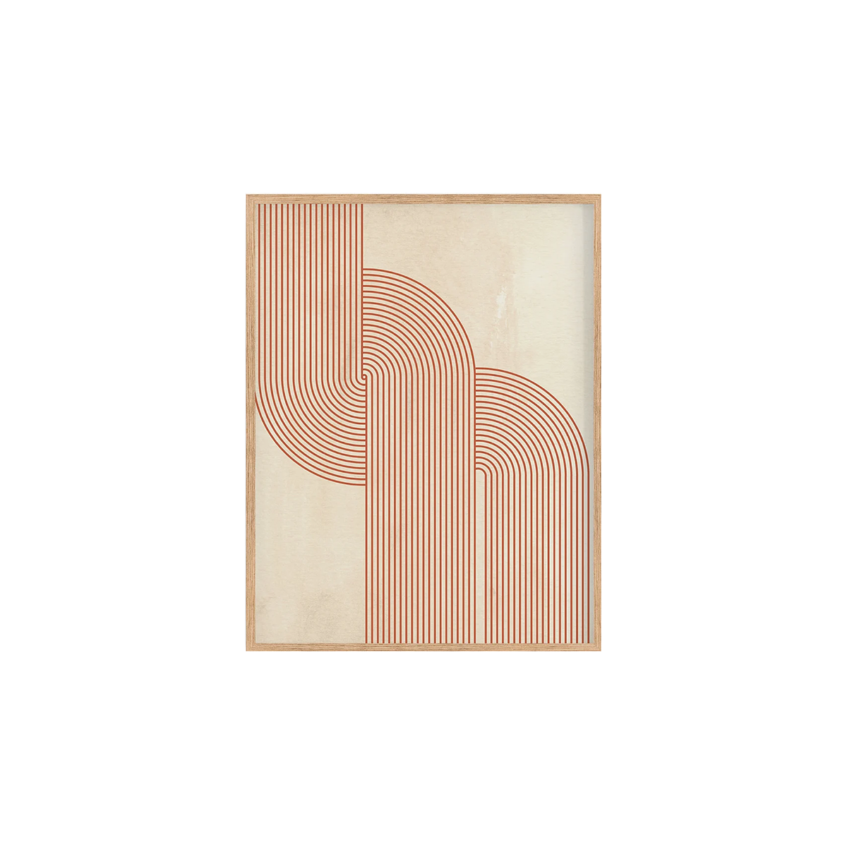 Abstract Orange Rainbow Line Canvas prints