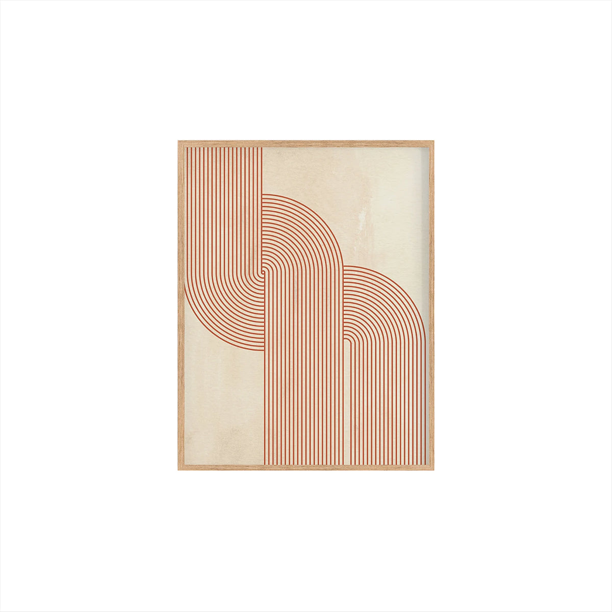 Abstract Orange Rainbow Line Canvas prints