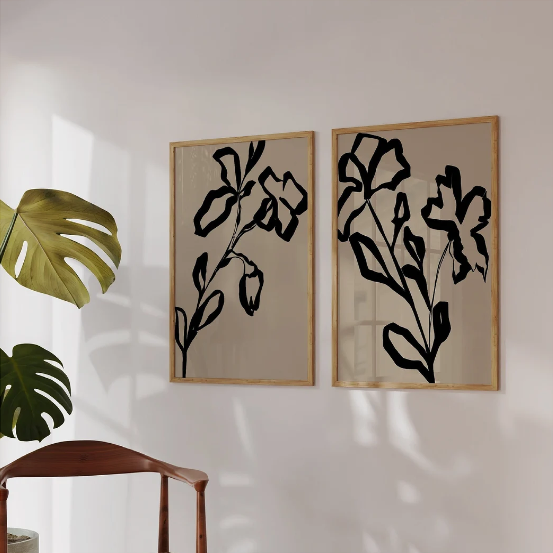 Silhouette Floral Duo