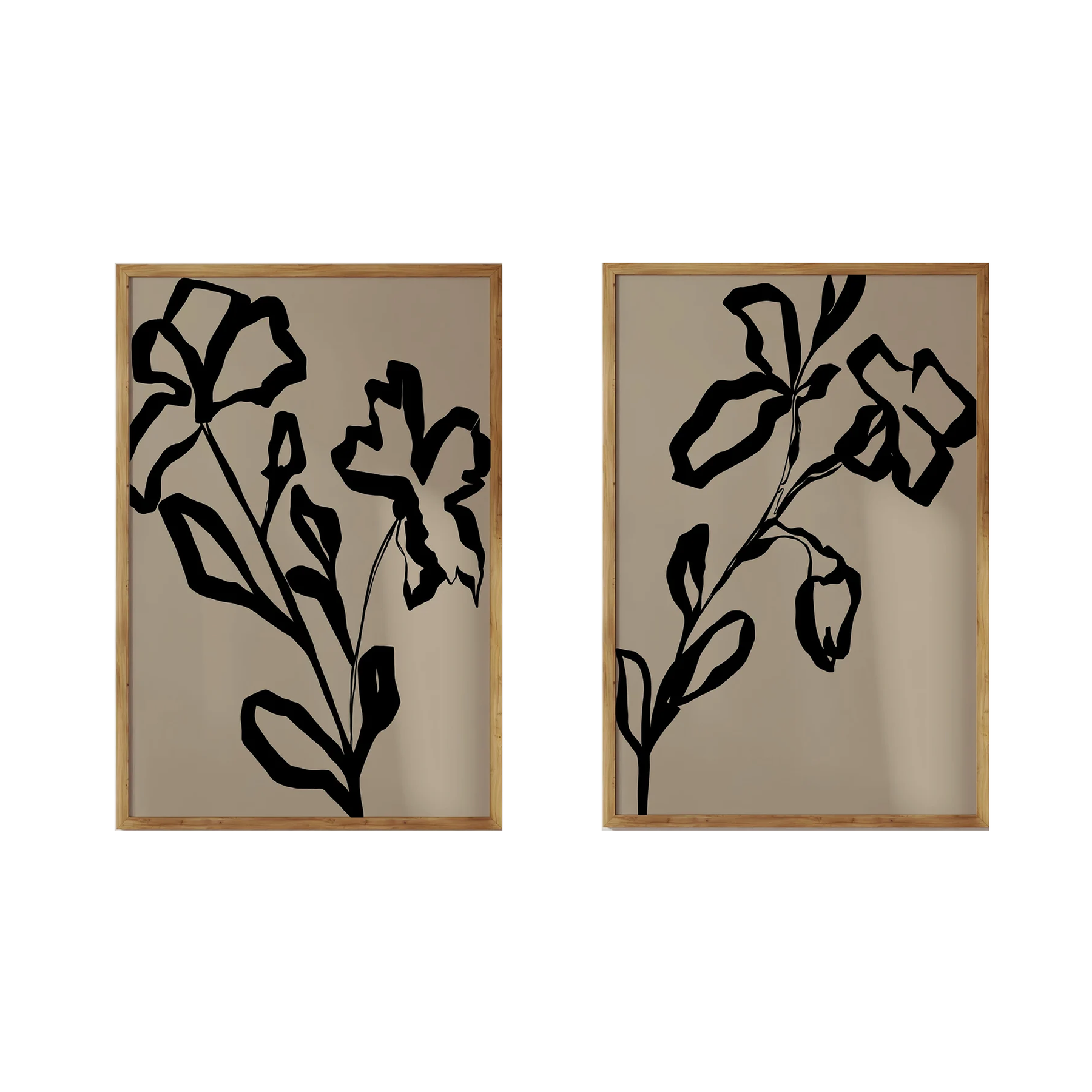 Silhouette Floral Duo