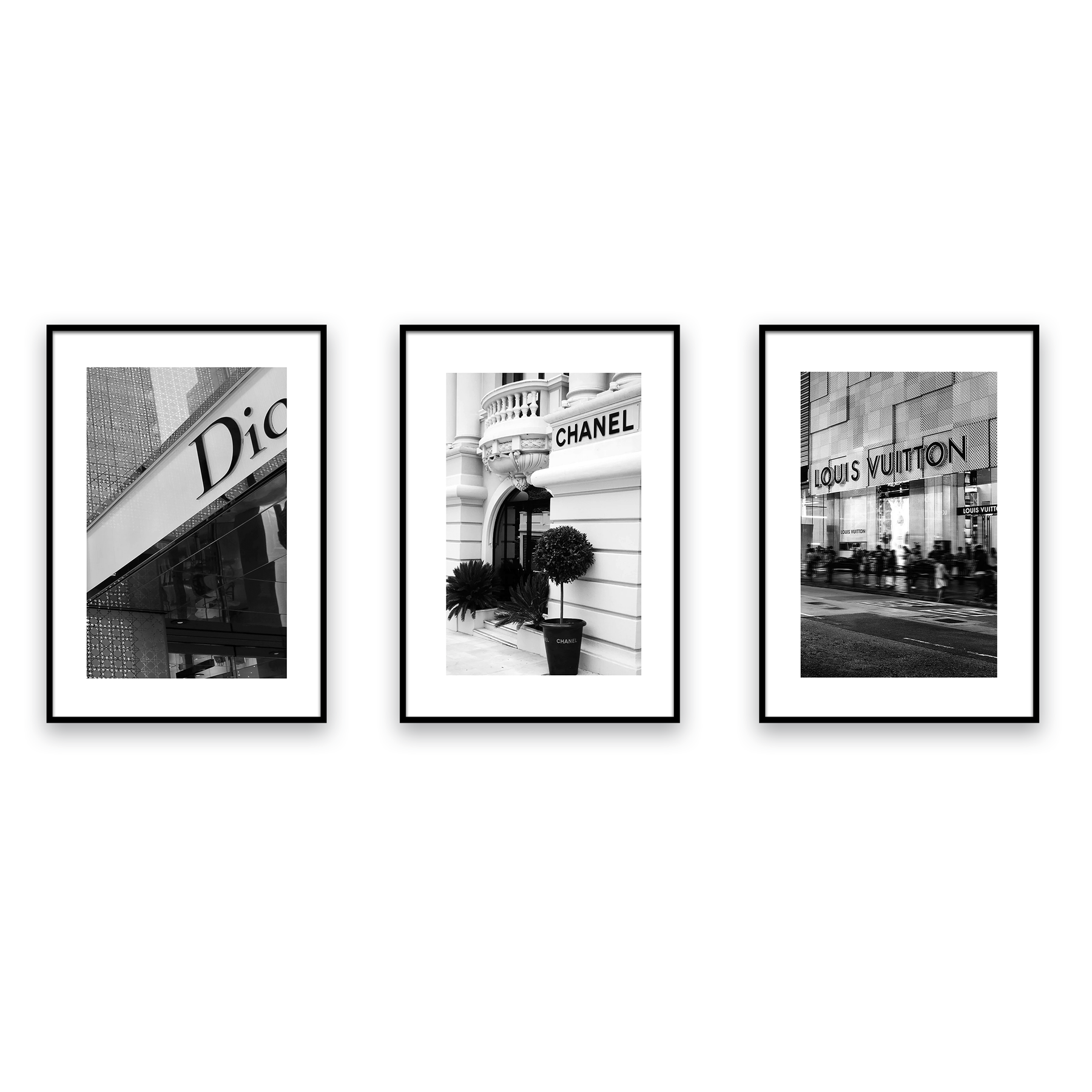 Aesthetic Black and White, Fashion Print set
