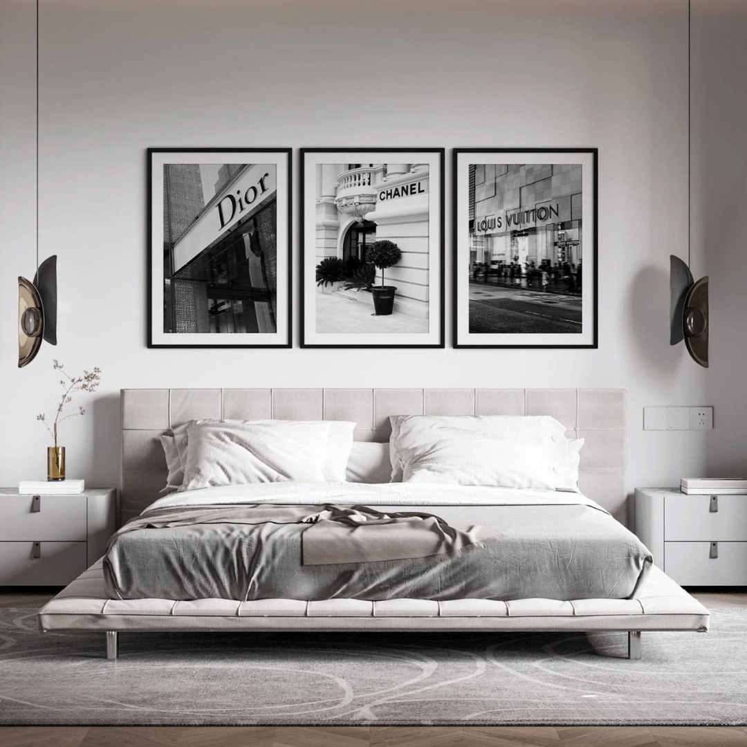 Aesthetic Black and White, Fashion Print set