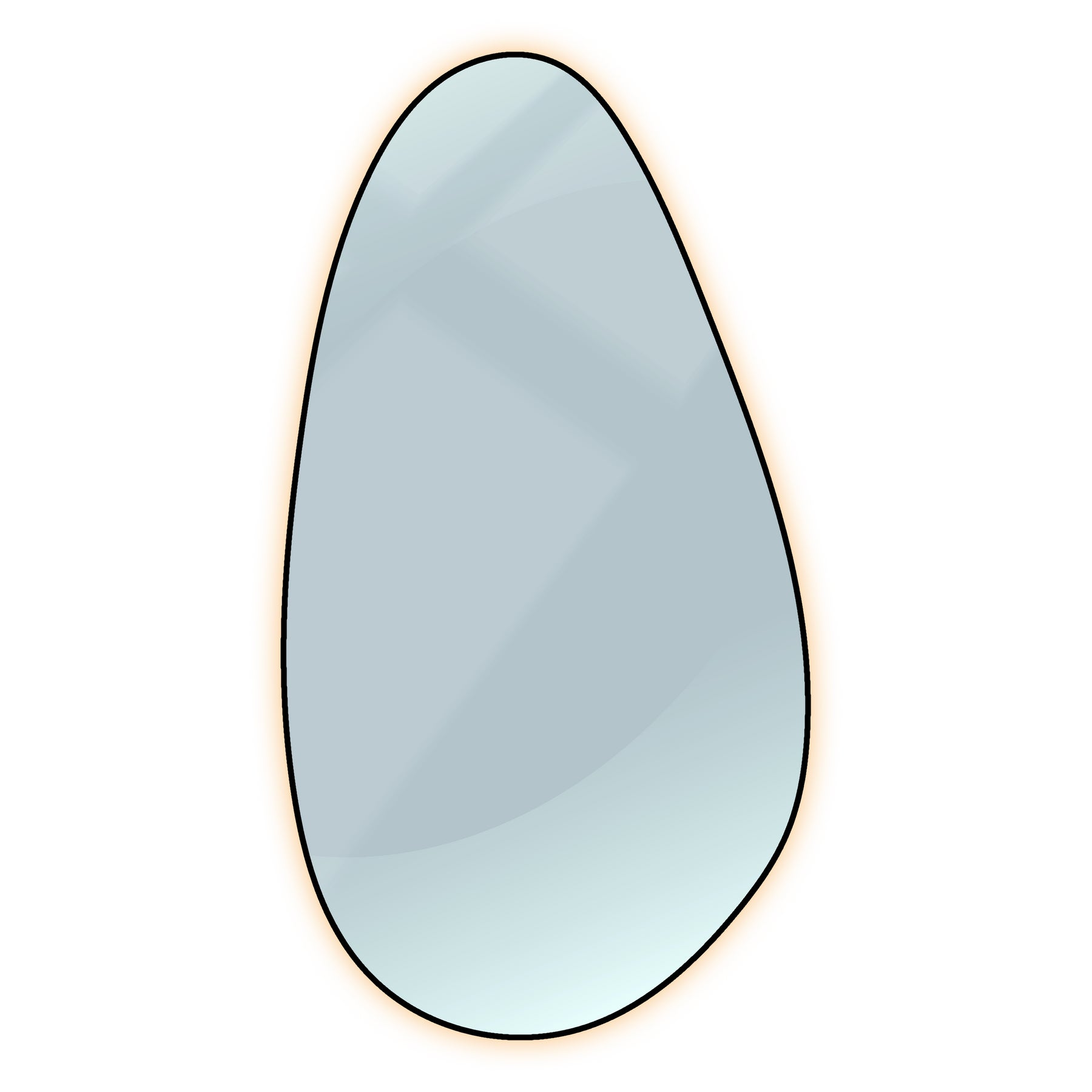 Teardrop LED Mirror for Sophisticated Spaces