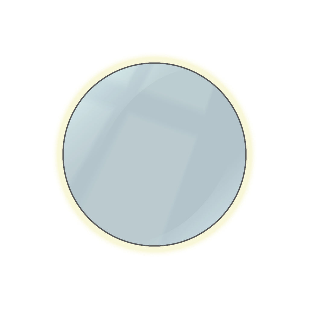 Polly Round Minimalist Wall Mirror – Boho Accent