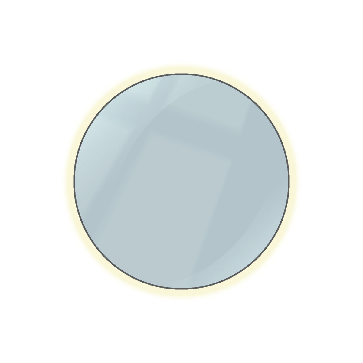 Polly Round Minimalist Wall Mirror – Boho Accent