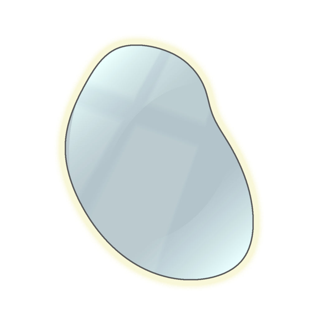 Ella Abstract Round Mirror
