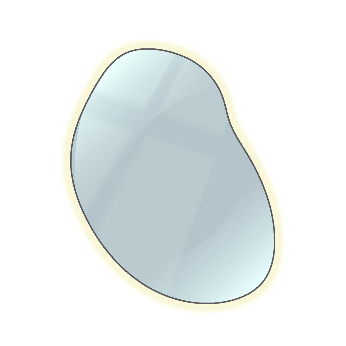 Ella Abstract Round Mirror