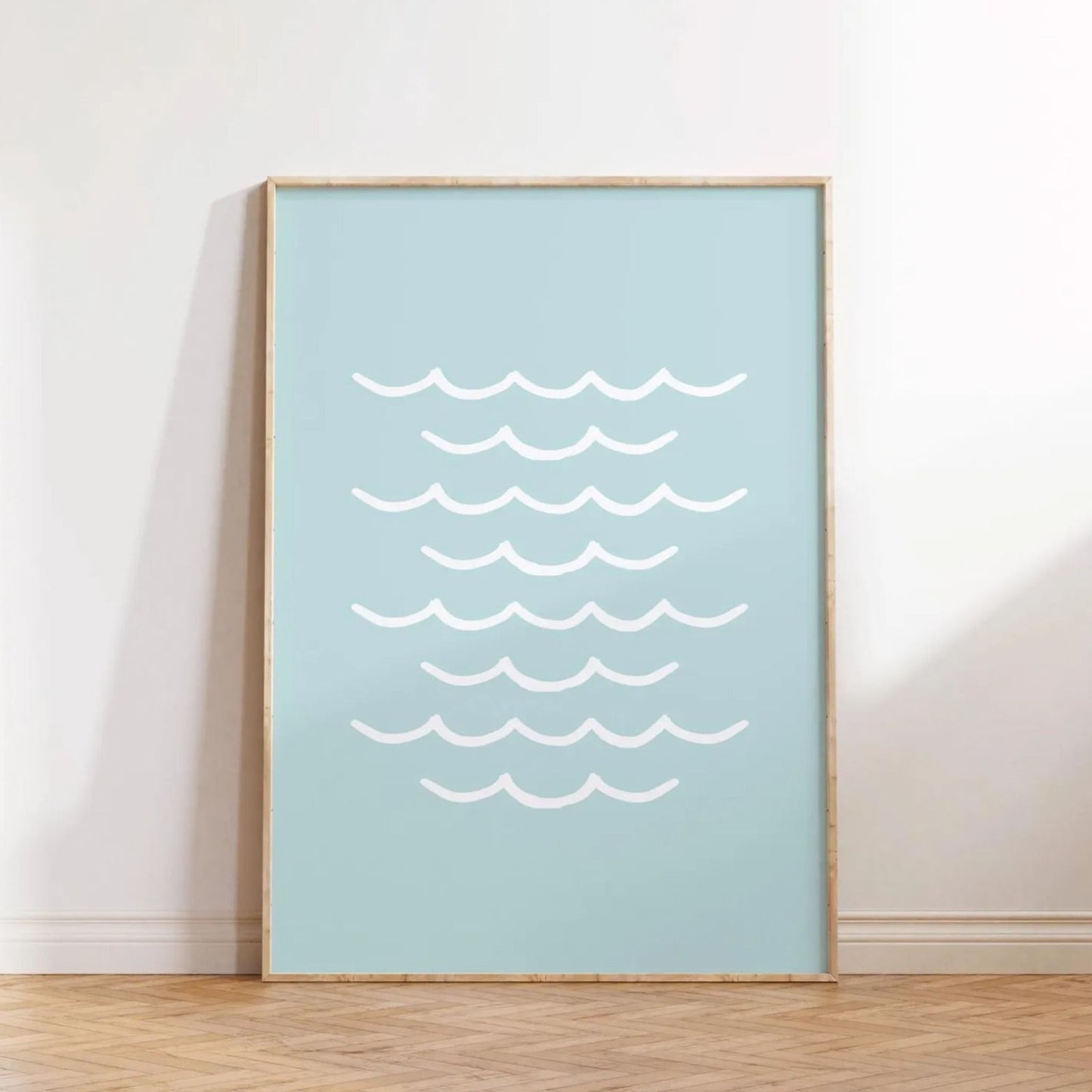 Little Mermaid Pastel Wall Art Set – Ocean & Sunshine Theme for Kids Room | Set of 8 Prints