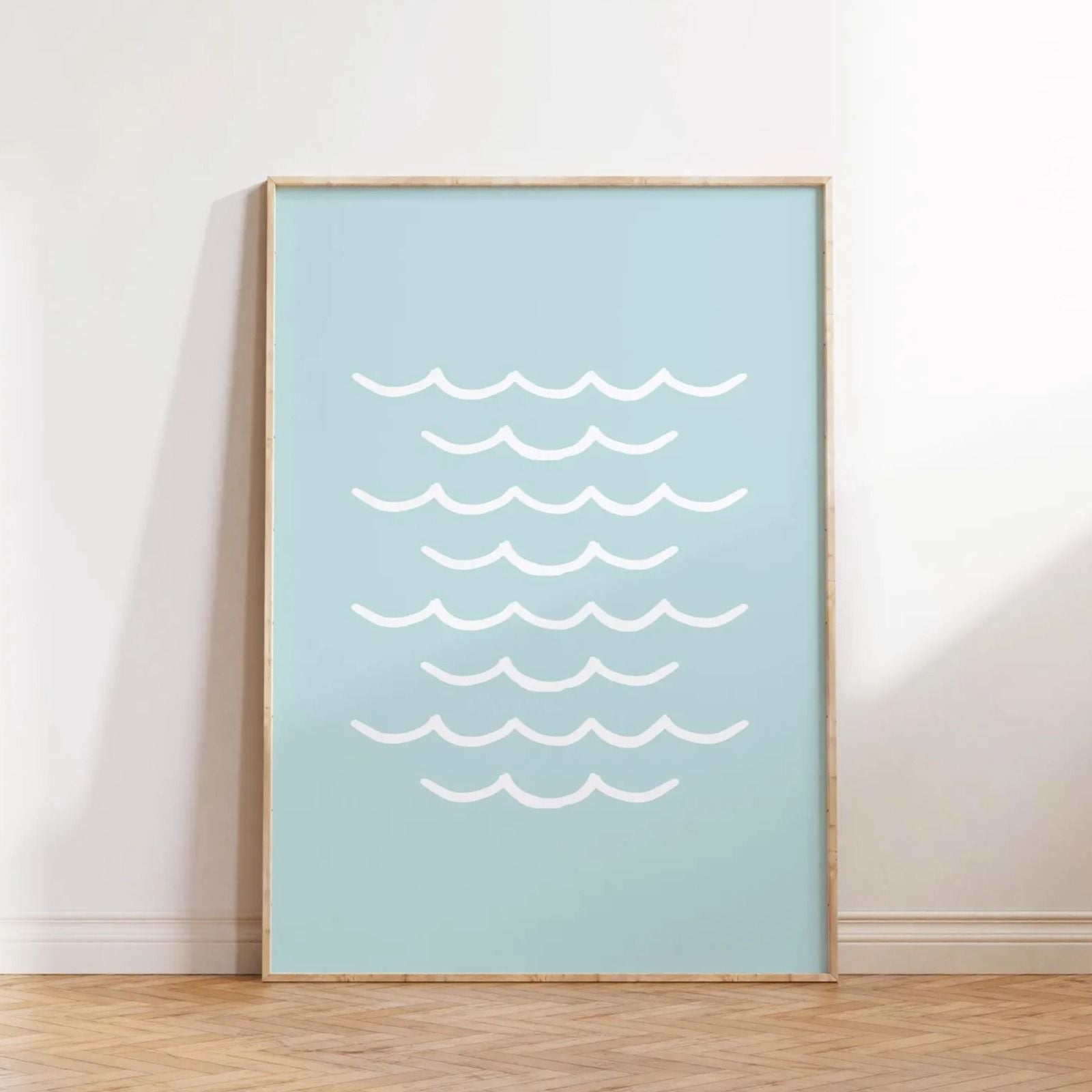 Little Mermaid Pastel Wall Art Set – Ocean & Sunshine Theme for Kids Room | Set of 8 Prints