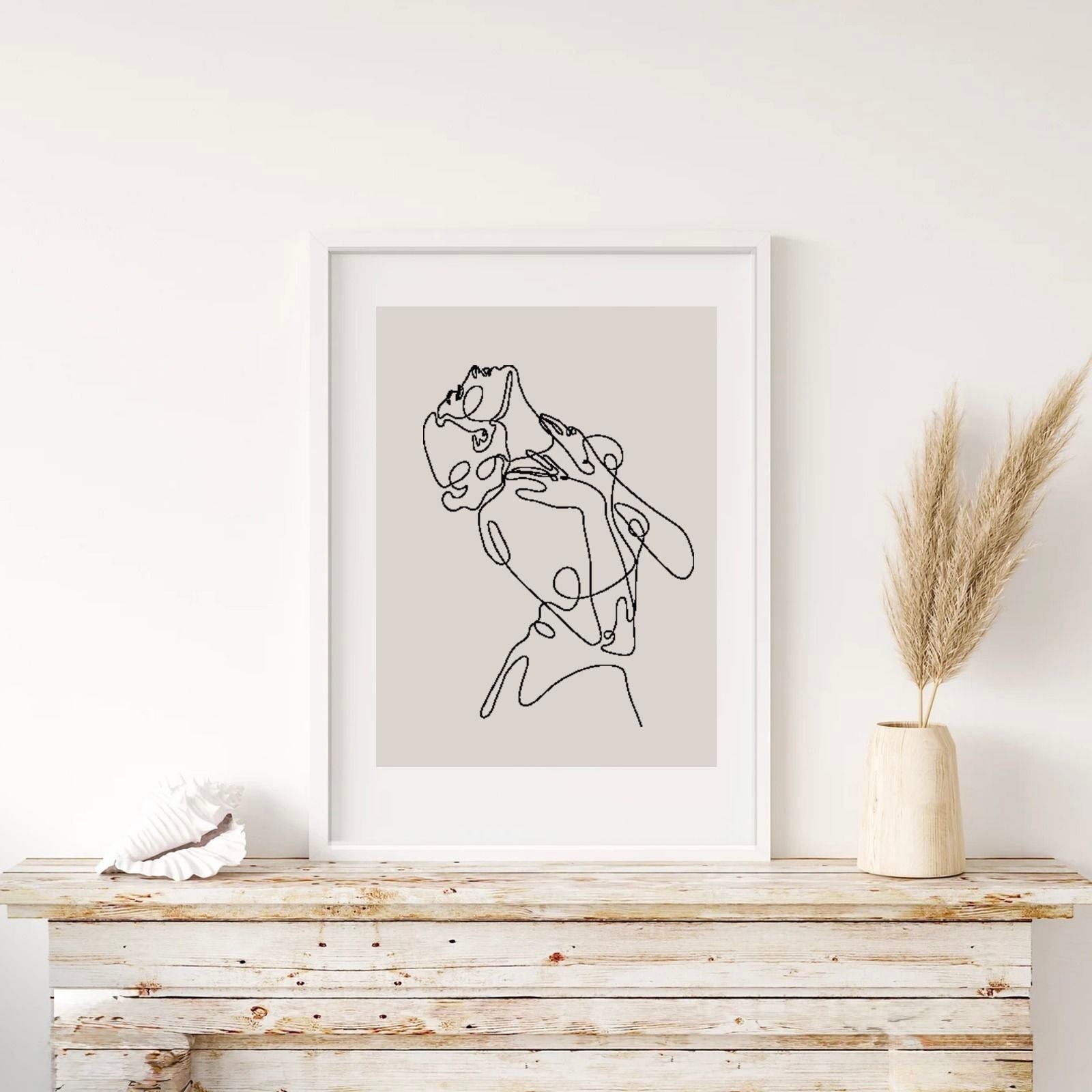 The Essence of Woman – Elegant Line Art Sketch Print Set