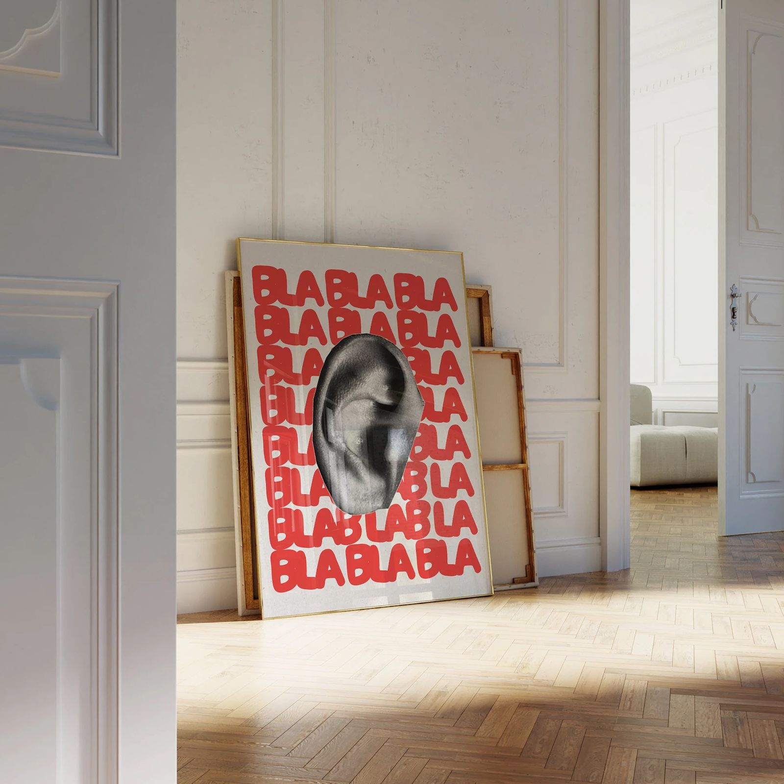 “BLA BLA BOOM” – Modern Pop Art Poster 