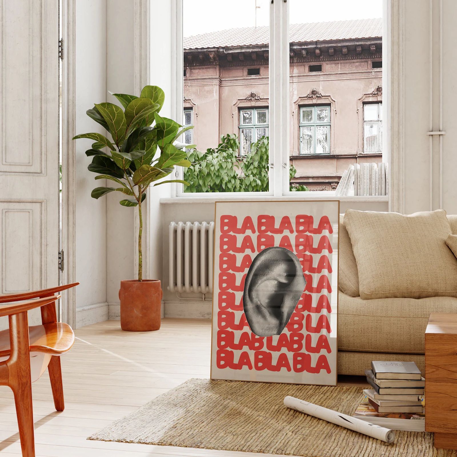 “BLA BLA BOOM” – Modern Pop Art Poster