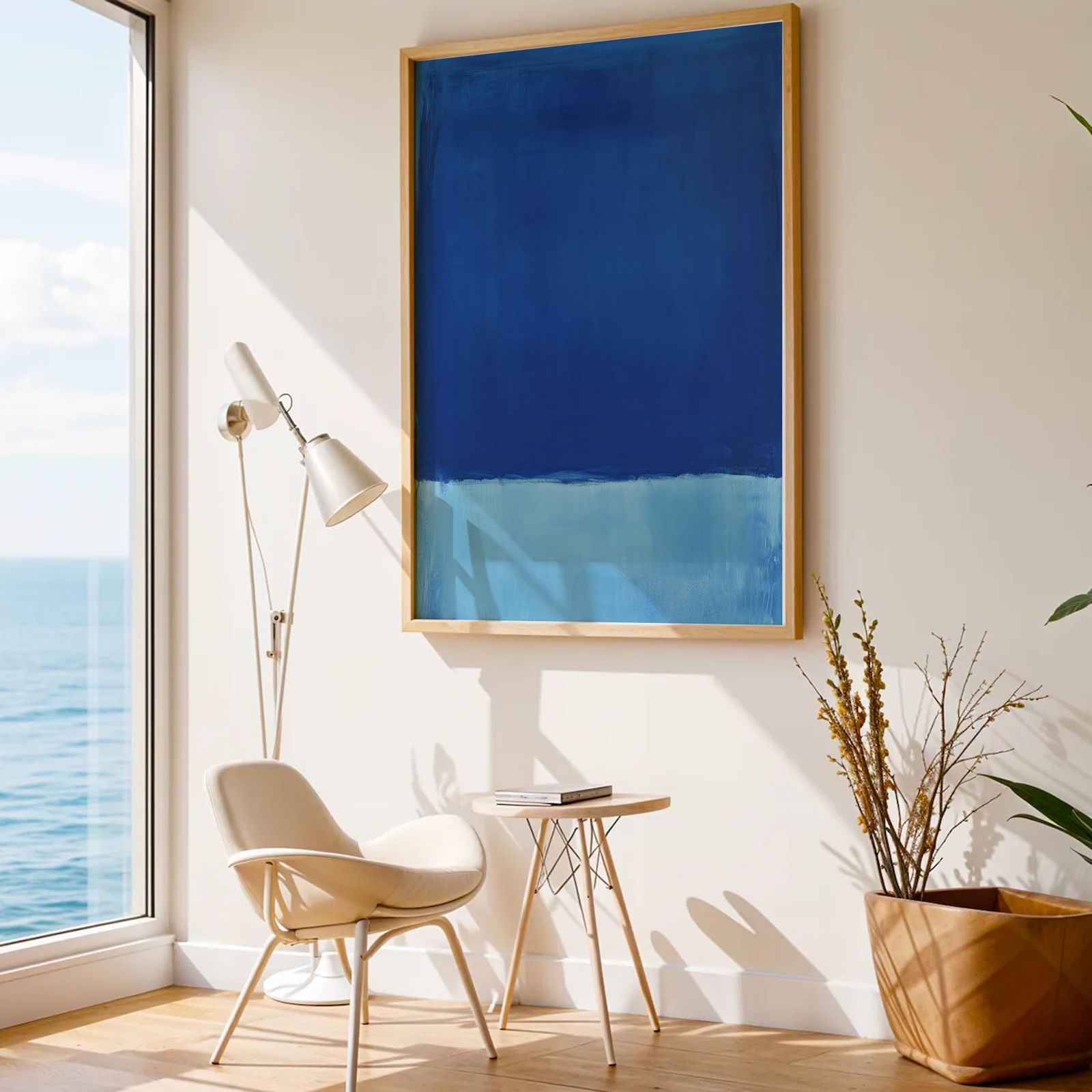 Deep Blue Waters – Minimalist Blue Print