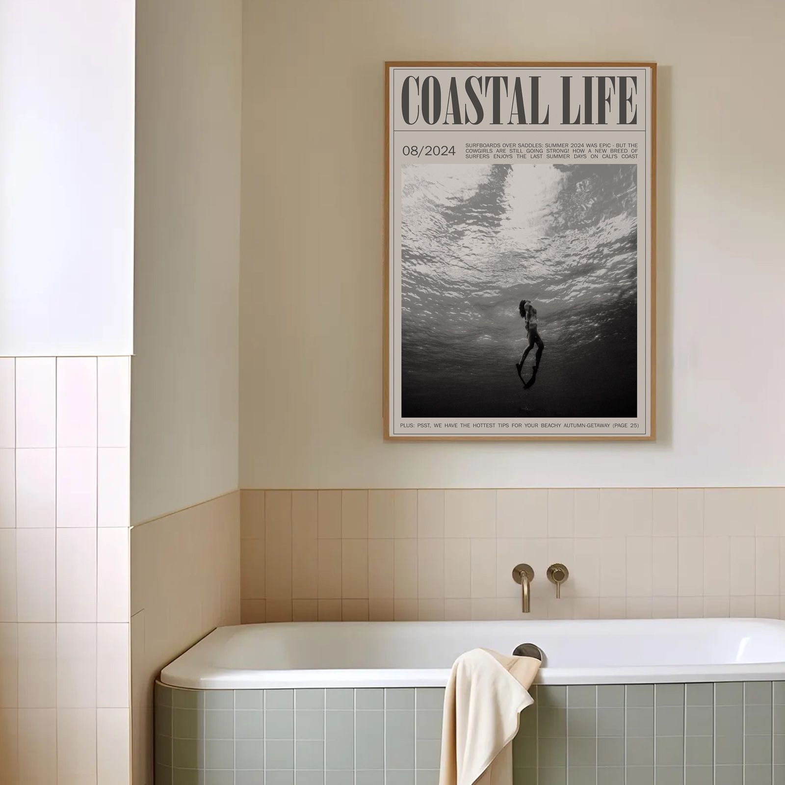 Coastal Life Summer Holiday Print wall art