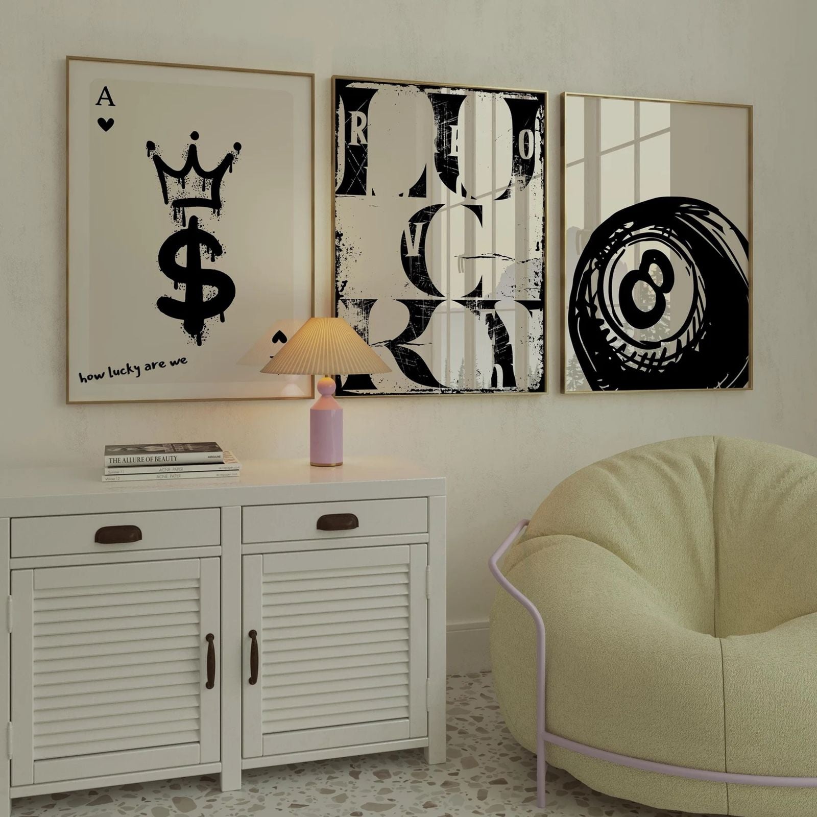 Urban Edge – Black & White Statement Art Set