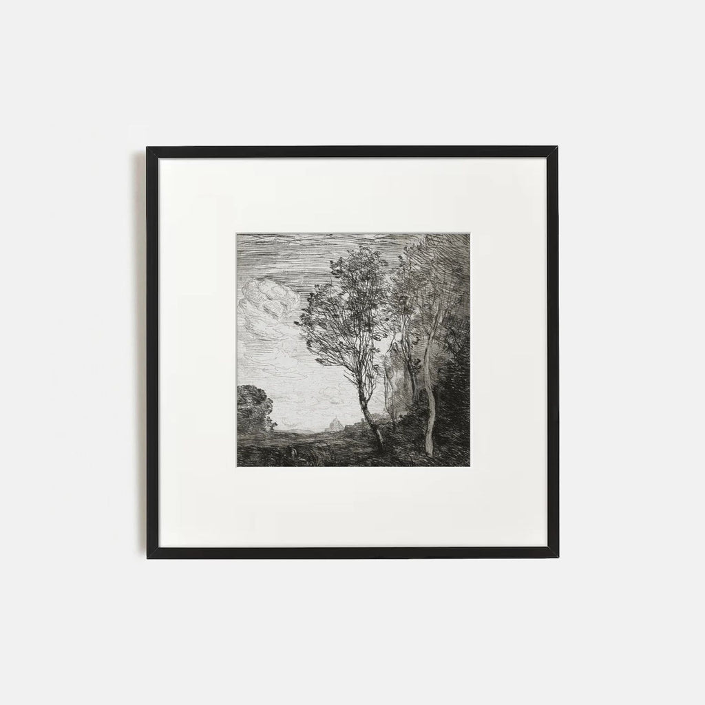 Vintage Tree Landscape Gallery Wall Set