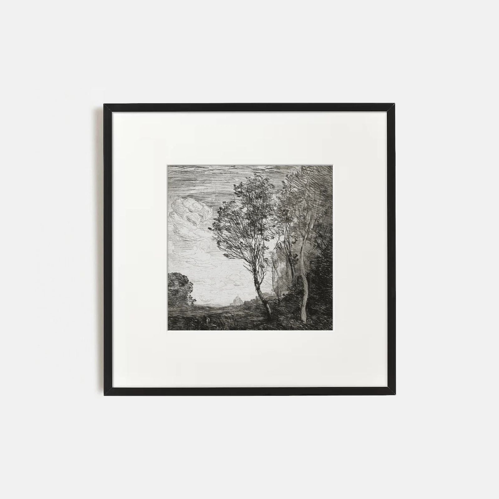 Vintage Tree Landscape Gallery Wall Set