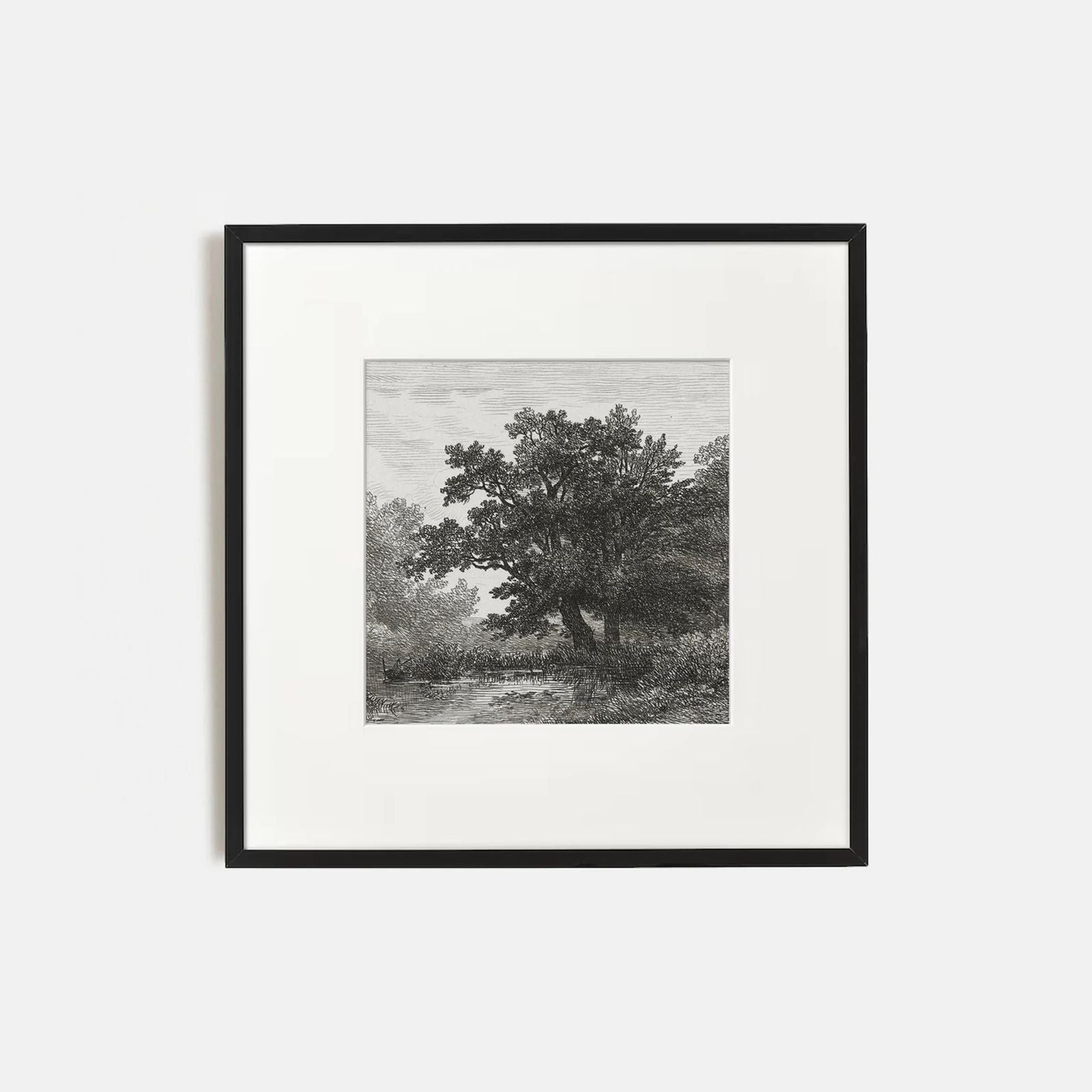 Vintage Tree Landscape Gallery Wall Set