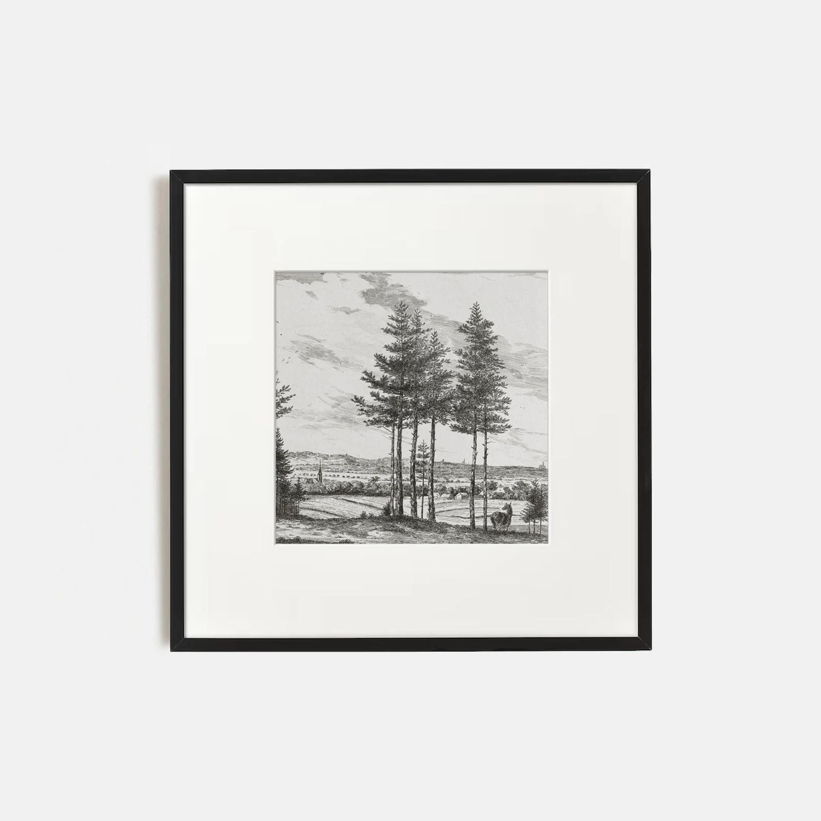 Vintage Tree Landscape Gallery Wall Set