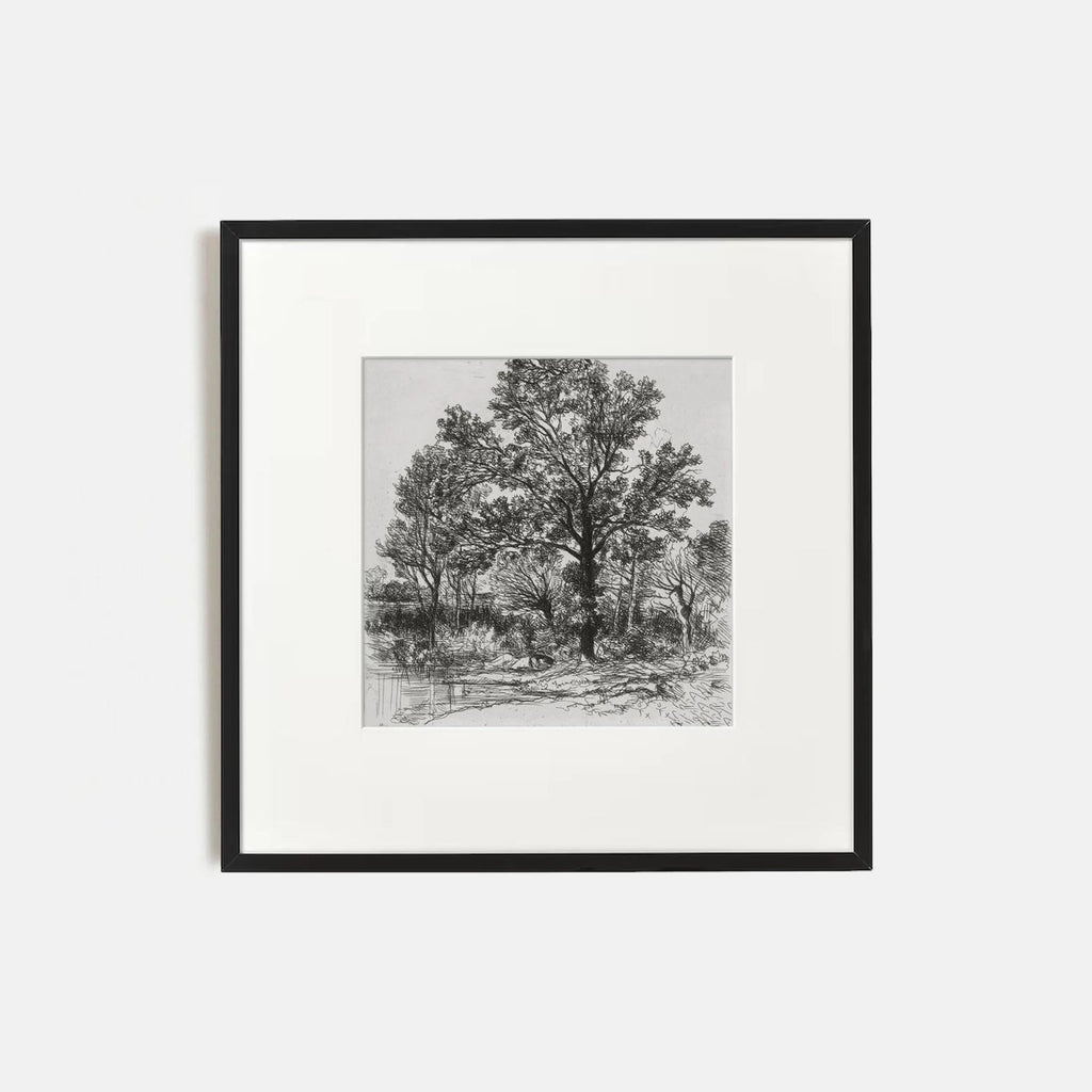 Vintage Tree Landscape Gallery Wall Set