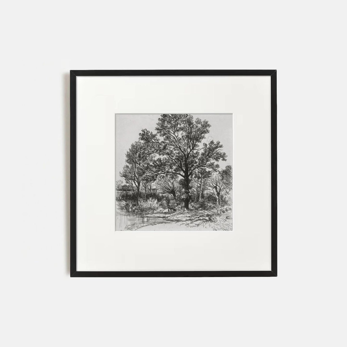 Vintage Tree Landscape Gallery Wall Set