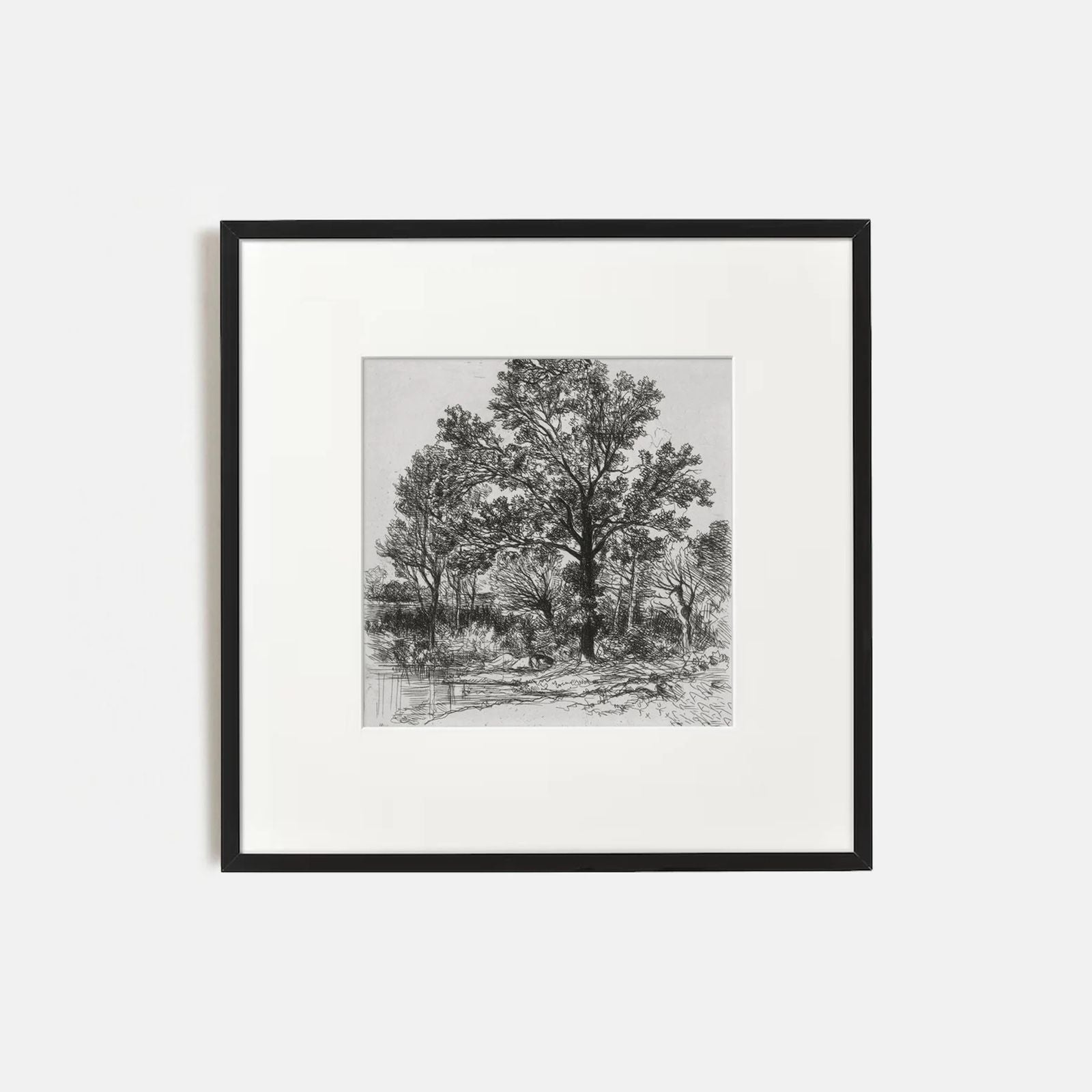 Vintage Tree Landscape Gallery Wall Set