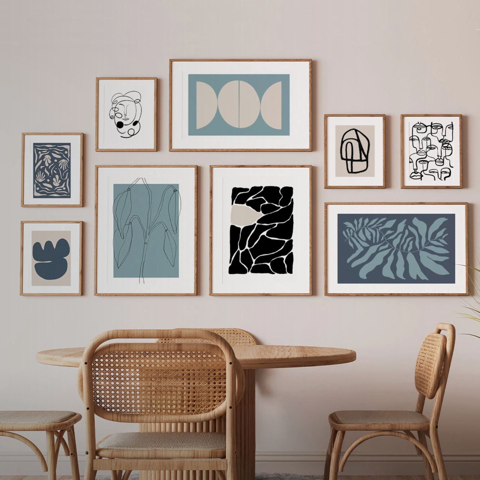 Mystic Abstract Boho Wall Print Set