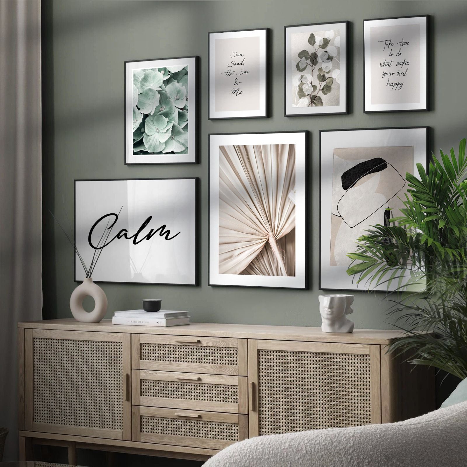 Serene Minimalist Typography Print Set