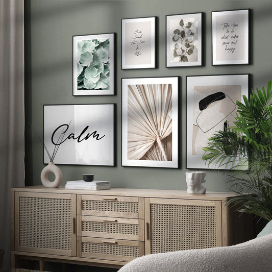 Serene Minimalist Typography Print Set