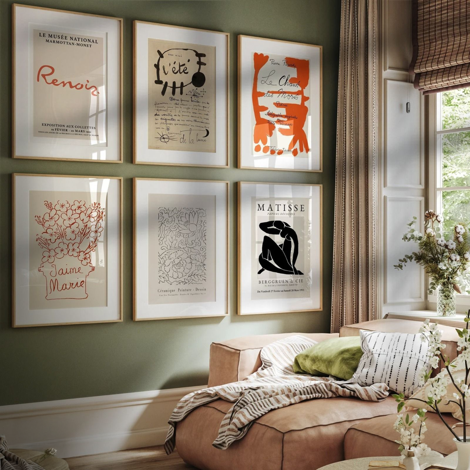 Gallery Wall Art Set: Matisse & Orange Print
