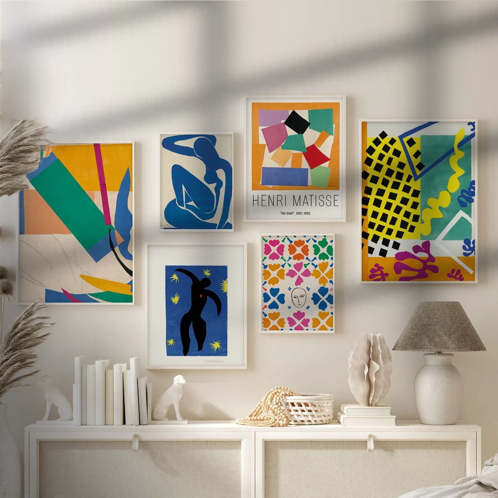 Papier Découpé - Matisse Inspired Colorful Wall Set