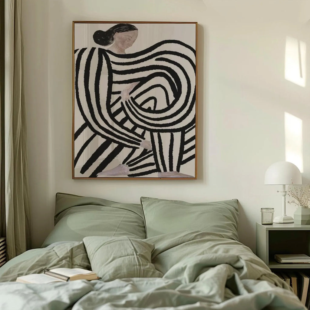 Abstract Female Figure Wall Art Print