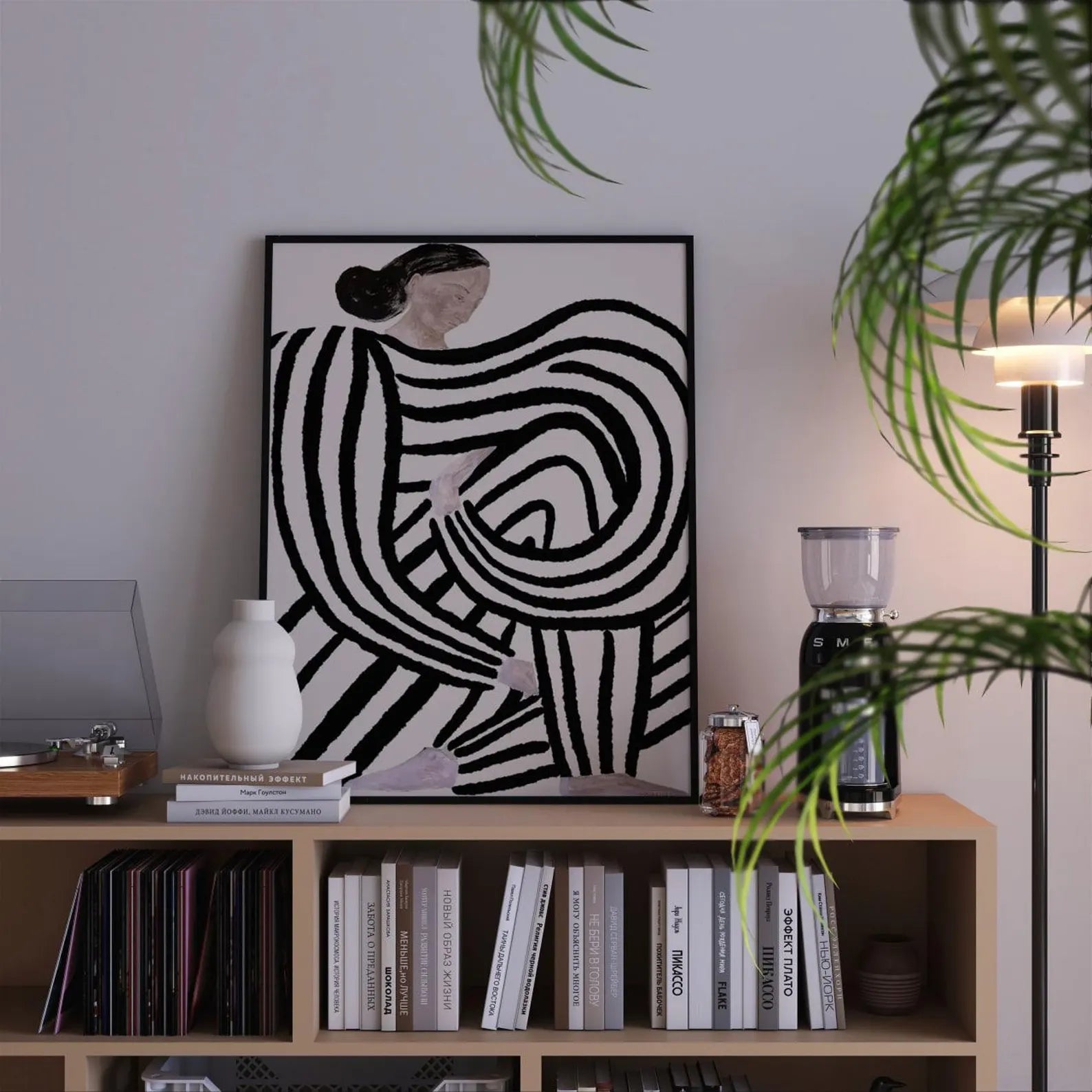 Abstract Female Figure Wall Art Print