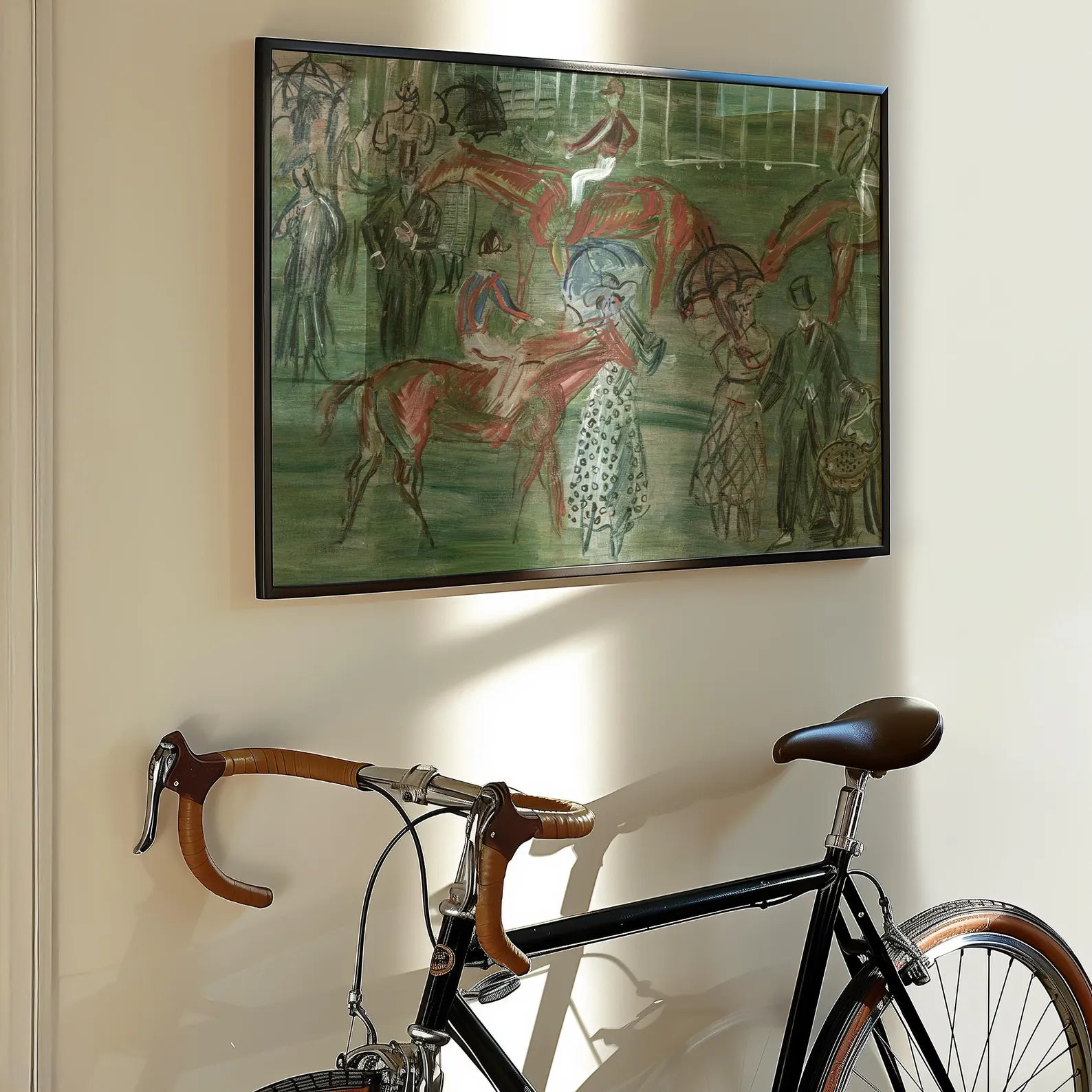 Equestrian Elegance – Abstract Horse Parade