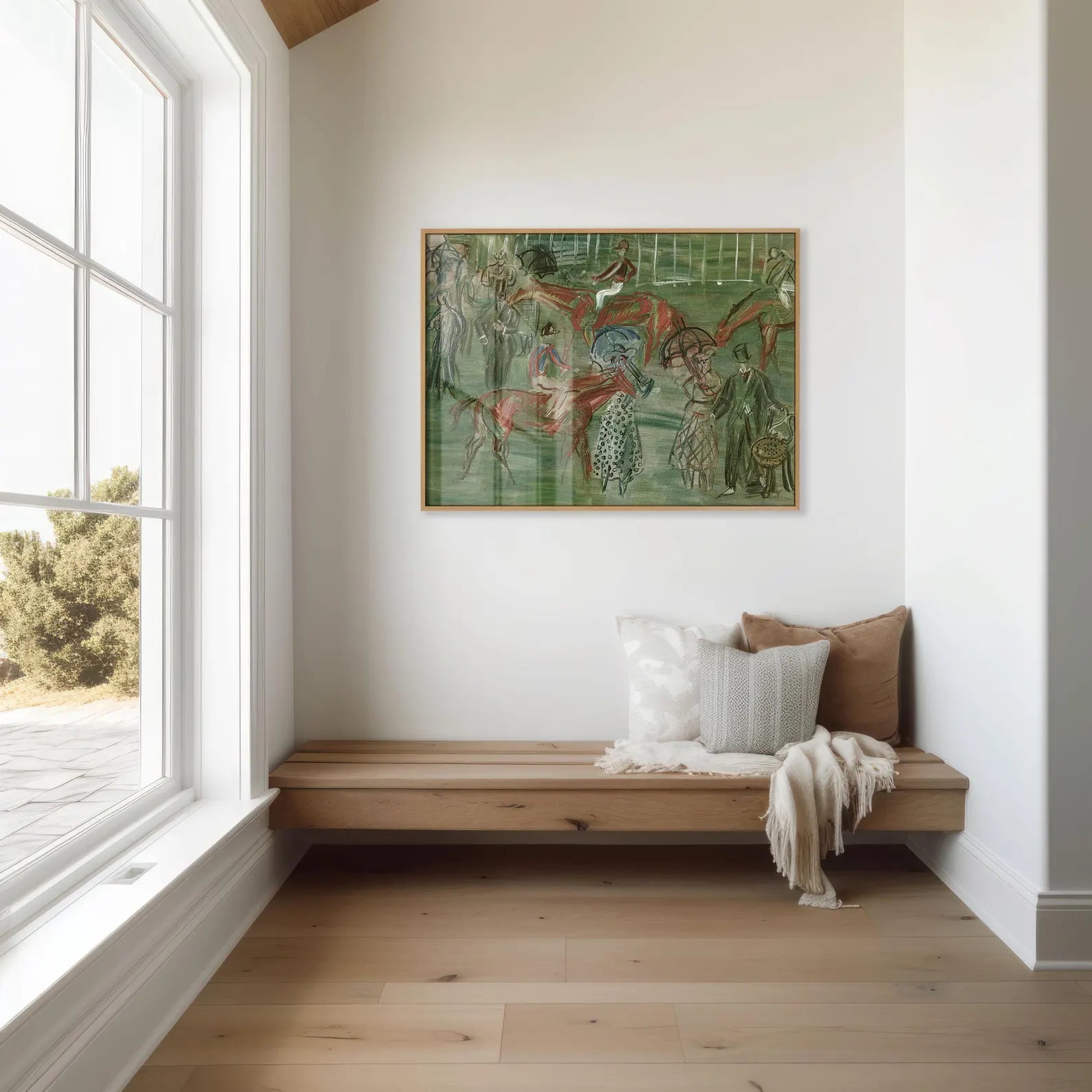 Equestrian Elegance – Abstract Horse Parade